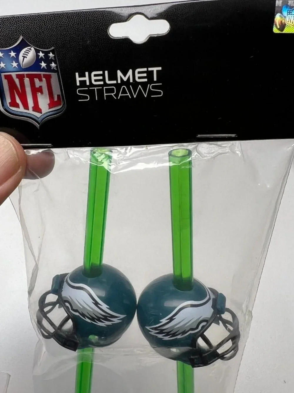 4x Philadelphia Eagles Party Drinking Straws Helmet 12